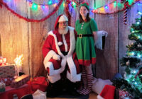 Santa and an elf